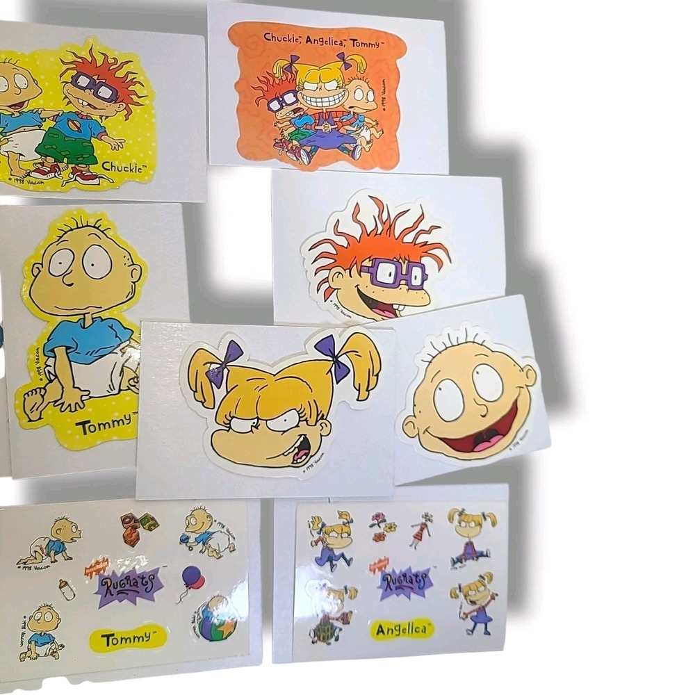 Complete 1998 Rugrats Sticker Set Vending Machine Nickelodeon Viacom Vintage - Picture 4 of 4